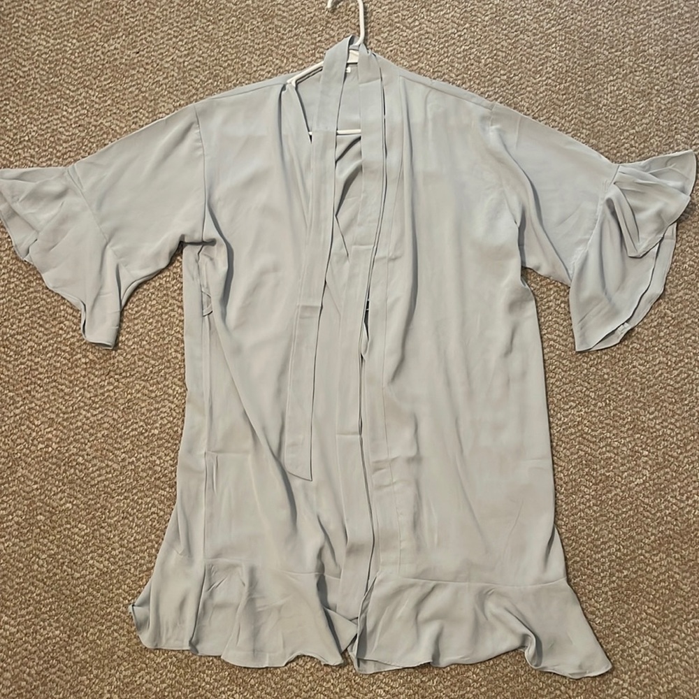 Light Blue Robe - Worn Once - 80% Polyester 20% Spandex - Size S/M/L